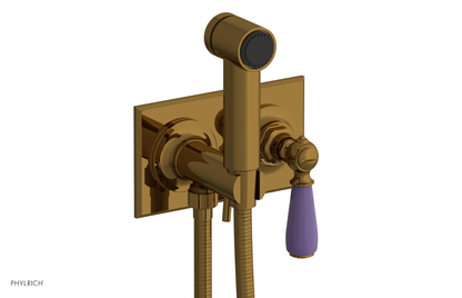 JAMESTOWN - Wall Mounted Bidet - Lever Handle with "Purple" Accents 165-65