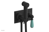 JAMESTOWN - Wall Mounted Bidet - Lever Handle with "Turqoise" Accents 165-65