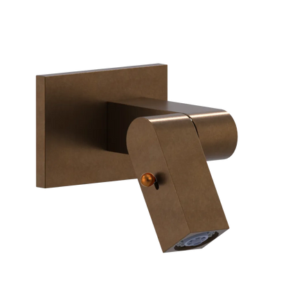 Rubinet Wall Mount Bidet & Foot Rinse with Dual Function Spray Tuscan Brass