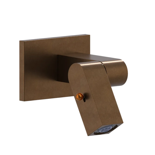 Rubinet Wall Mount Bidet & Foot Rinse with Dual Function Spray Tuscan Brass