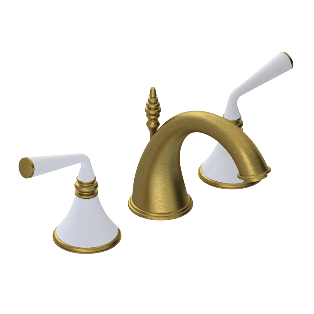 Rubinet Widespread Lav. Set. (less drain) Antique Brass Matt