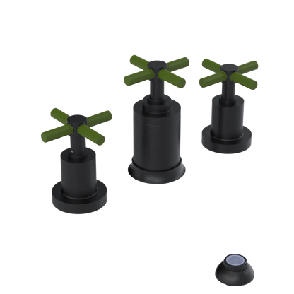 Rubinet Bidet Fitting with Spray, Diverter, and Vacuum Breaker (less drain) Matt Black