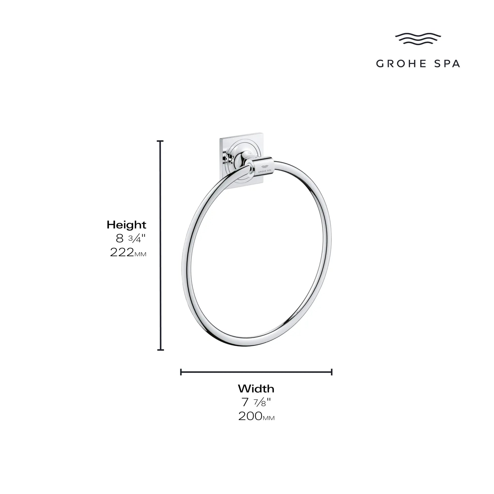 Grohe Allure New Towel Ring - Golzar Home