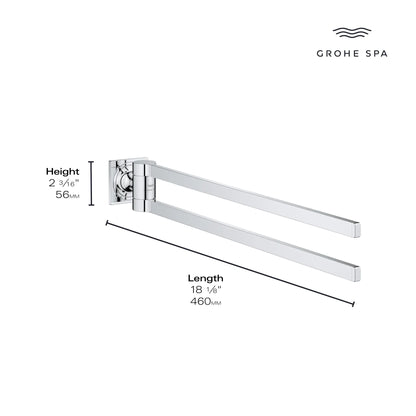 Grohe Allure New Double Towel Bar - Golzar Home