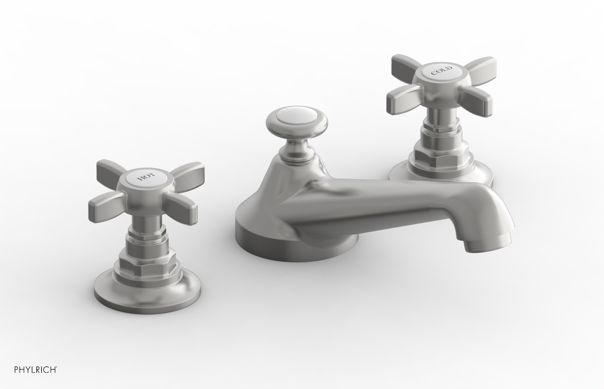 JAMESTOWN Widespread Faucet - Low Spout - Cross Handle 165-01