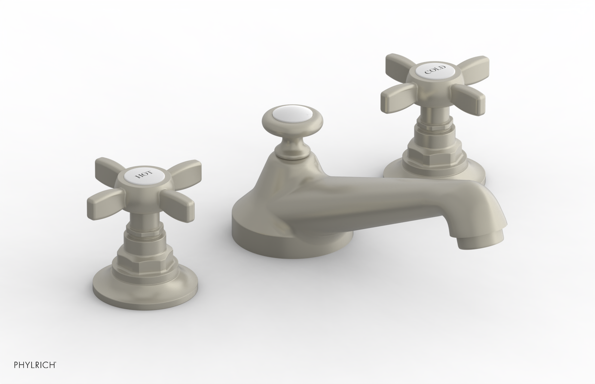 JAMESTOWN Widespread Faucet - Low Spout - Cross Handle 165-01