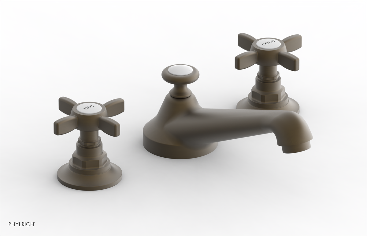 JAMESTOWN Widespread Faucet - Low Spout - Cross Handle 165-01