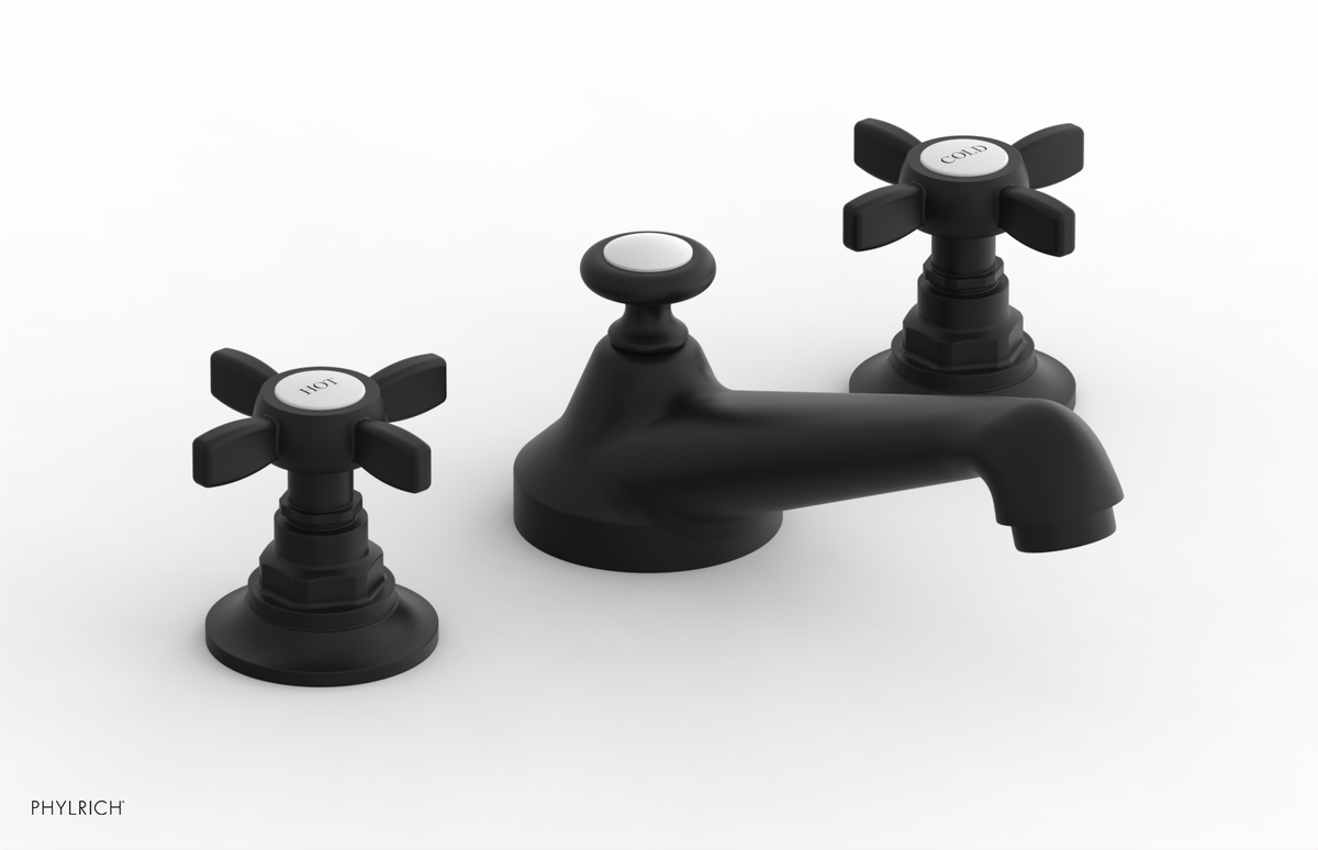 JAMESTOWN Widespread Faucet - Low Spout - Cross Handle 165-01
