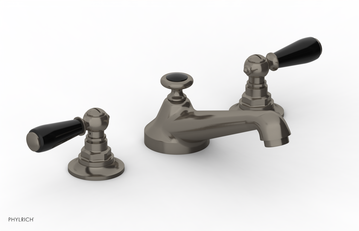 JAMESTOWN Widespread Faucet - Low Spout - Lever Handle with "Black" Accents 165-02