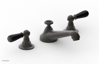 JAMESTOWN Widespread Faucet - Low Spout - Lever Handle with "Black" Accents 165-02