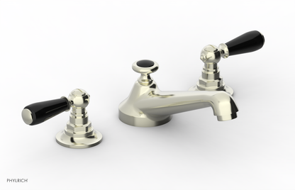 JAMESTOWN Widespread Faucet - Low Spout - Lever Handle with "Black" Accents 165-02