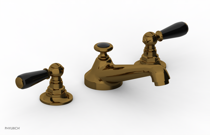 JAMESTOWN Widespread Faucet - Low Spout - Lever Handle with "Black" Accents 165-02