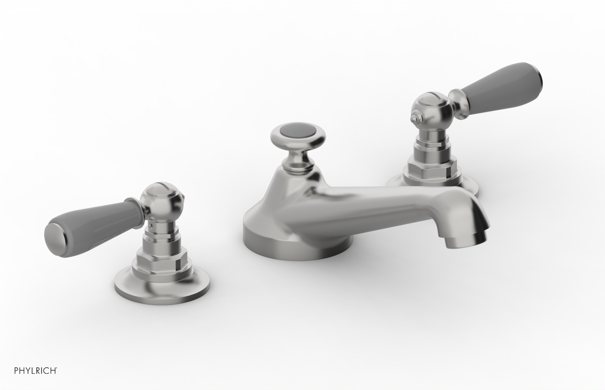 JAMESTOWN Widespread Faucet - Low Spout - Lever Handle with "Grey" Accents 165-02