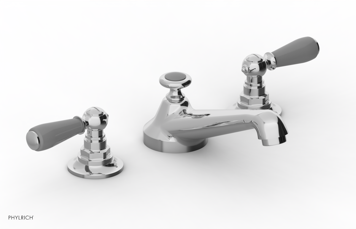 JAMESTOWN Widespread Faucet - Low Spout - Lever Handle with "Grey" Accents 165-02