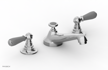 JAMESTOWN Widespread Faucet - Low Spout - Lever Handle with "Grey" Accents 165-02