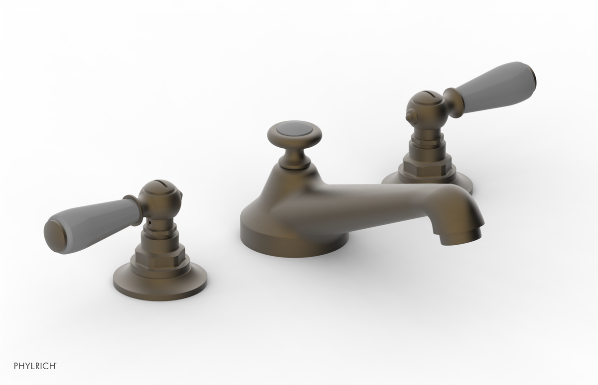 JAMESTOWN Widespread Faucet - Low Spout - Lever Handle with "Grey" Accents 165-02