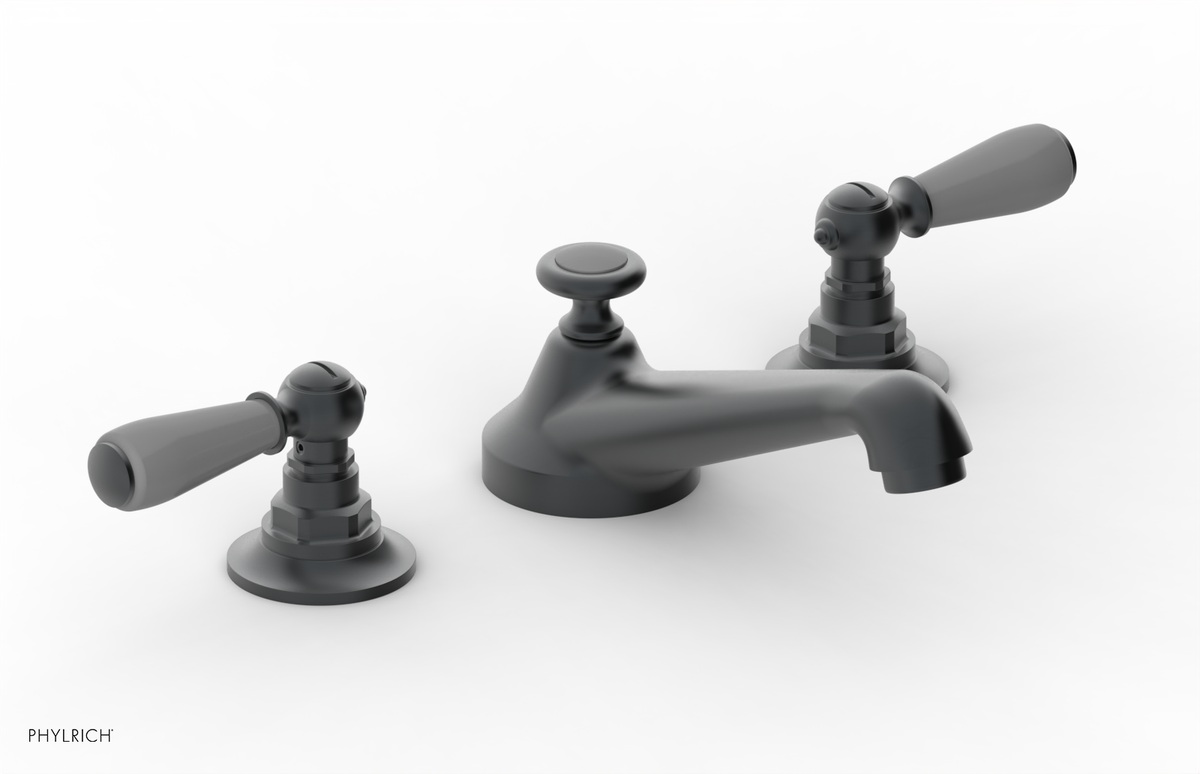 JAMESTOWN Widespread Faucet - Low Spout - Lever Handle with "Grey" Accents 165-02