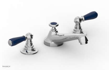 JAMESTOWN Widespread Faucet - Low Spout - Lever Handle with "Navy Blue" Accents 165-02
