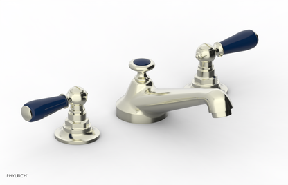 JAMESTOWN Widespread Faucet - Low Spout - Lever Handle with "Navy Blue" Accents 165-02