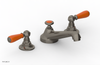 JAMESTOWN Widespread Faucet - Low Spout - Lever Handle with "Orange" Accents 165-02