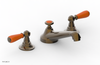 JAMESTOWN Widespread Faucet - Low Spout - Lever Handle with "Orange" Accents 165-02