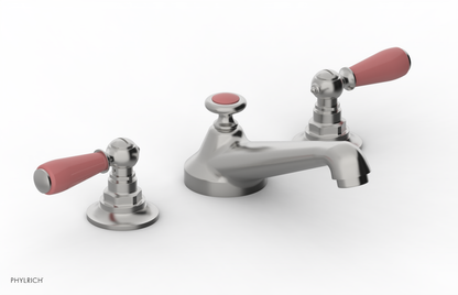 JAMESTOWN Widespread Faucet - Low Spout - Lever Handle with "Pink" Accents 165-02