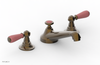 JAMESTOWN Widespread Faucet - Low Spout - Lever Handle with "Pink" Accents 165-02