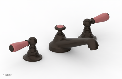 JAMESTOWN Widespread Faucet - Low Spout - Lever Handle with "Pink" Accents 165-02
