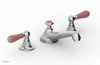 JAMESTOWN Widespread Faucet - Low Spout - Lever Handle with "Pink" Accents 165-02