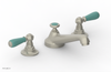 JAMESTOWN Widespread Faucet - Low Spout - Lever Handle with "Turqoise" Accents 165-02