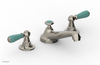 JAMESTOWN Widespread Faucet - Low Spout - Lever Handle with "Turqoise" Accents 165-02
