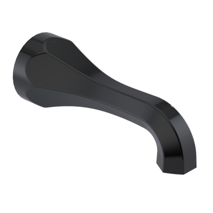 Rubinet Tub Filler Spout Wall Mount Black