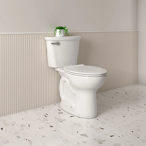 American Standard Cadet® PRO Two-Piece 1.6 gpf/6.0 Lpf Compact Chair Height Elongated Toilet Less Seat