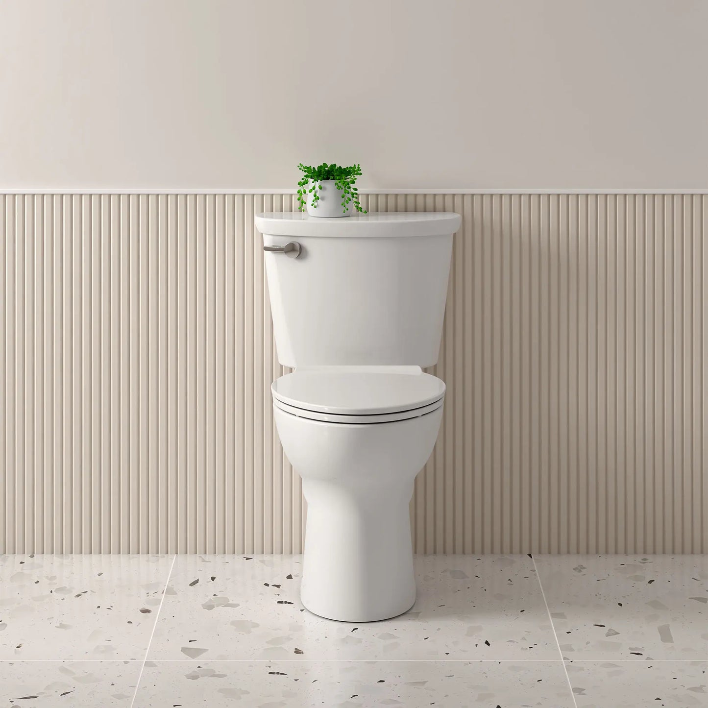 American Standard Cadet® PRO Two-Piece 1.6 gpf/6.0 Lpf Compact Chair Height Elongated Toilet Less Seat