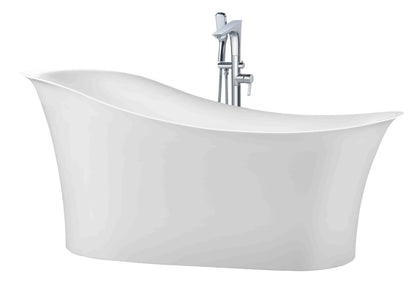 Eleganza Matte White 67" x 32" Freestanding Bathtub - FBE6732