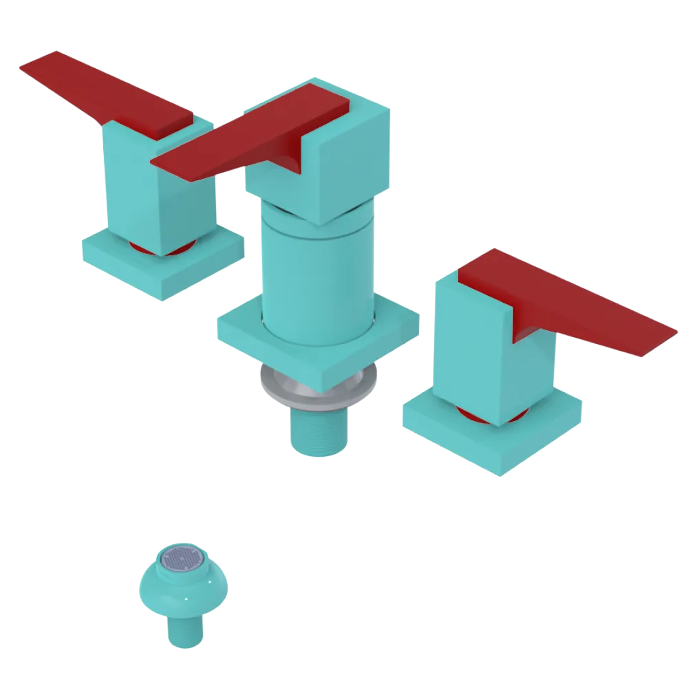 Rubinet Bidet Fitting with Spray, Diverter, and Vacuum Breaker (less drain) Aqua