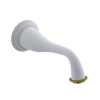 Rubinet Tub Filler Spout Wall Mount Matt White