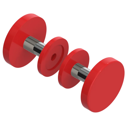 Rubinet Shower Door Knob (set) Red
