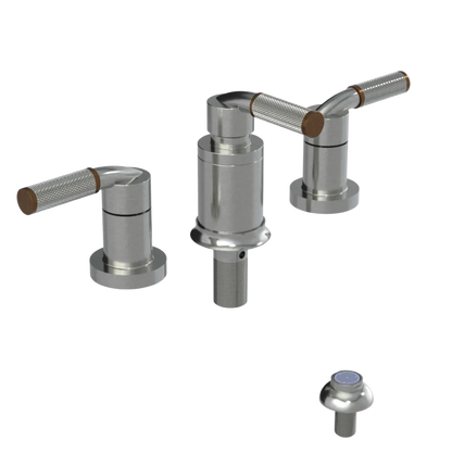 Rubinet Bidet Fitting with Spray, Diverter, and Vacum Breaker (Less Drain) Satin Nickel