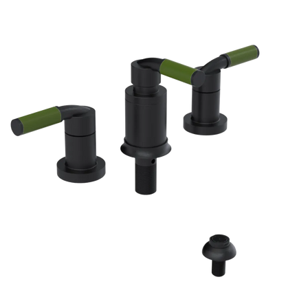 Rubinet Bidet Fitting with Spray, Diverter, and Vacuum Breaker (less drain) Matt Black