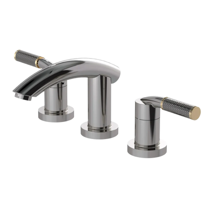 Rubinet Widespread Lav. Set. (less drain) Polished Nickel