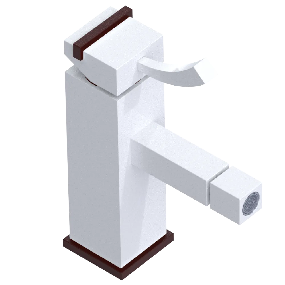 Rubinet Single Control Bidet Fitting (less drain) White