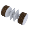 Rubinet Shower Door Knob (set) White