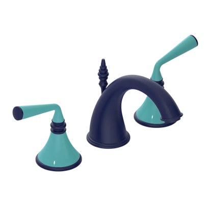 Rubinet Widespread Lav. Set. (less drain) Midnight Blue