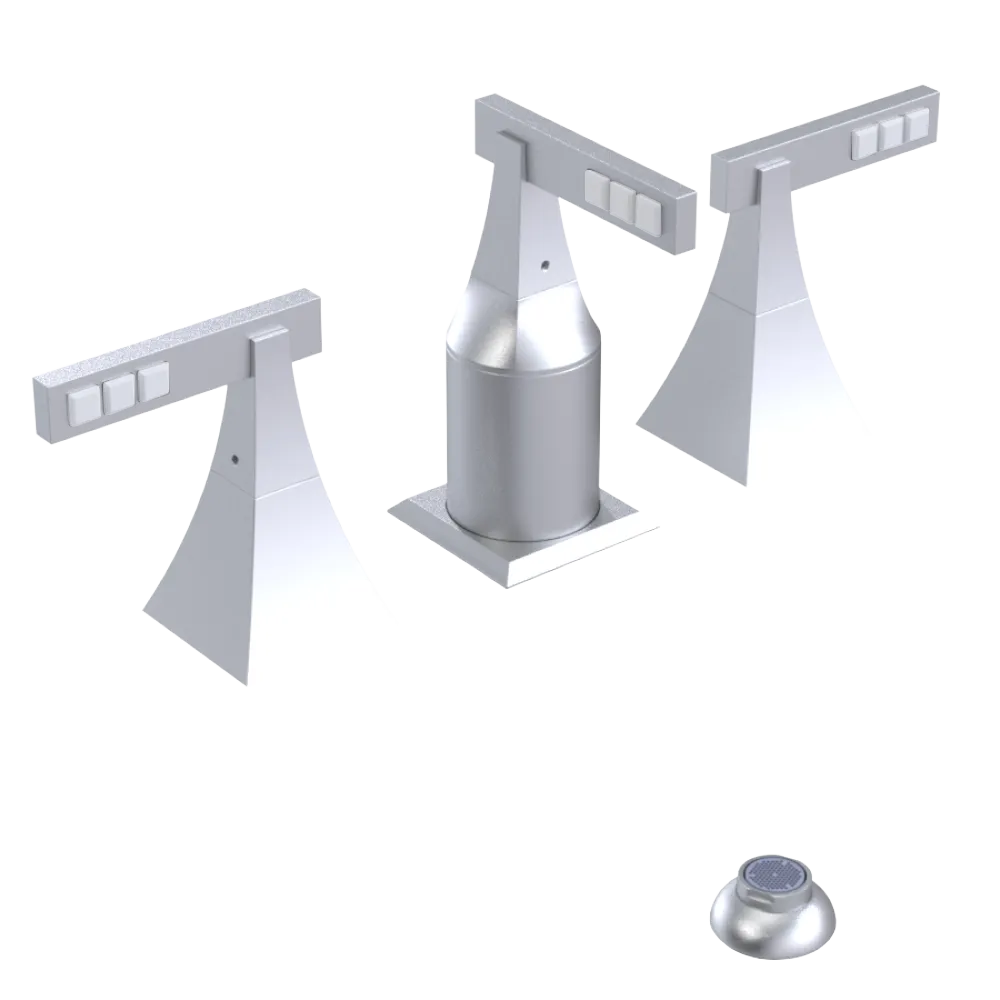 Rubinet Bidet Fitting with Spray, Diverter, and Vacum Breaker (Less Drain) Satin Chrome