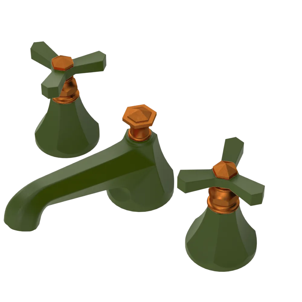 Rubinet Widespread Lav. Set. (less drain) Green Envy