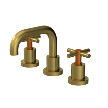 Rubinet Widespread Lav. Set. (less drain) Antique Brass Matt