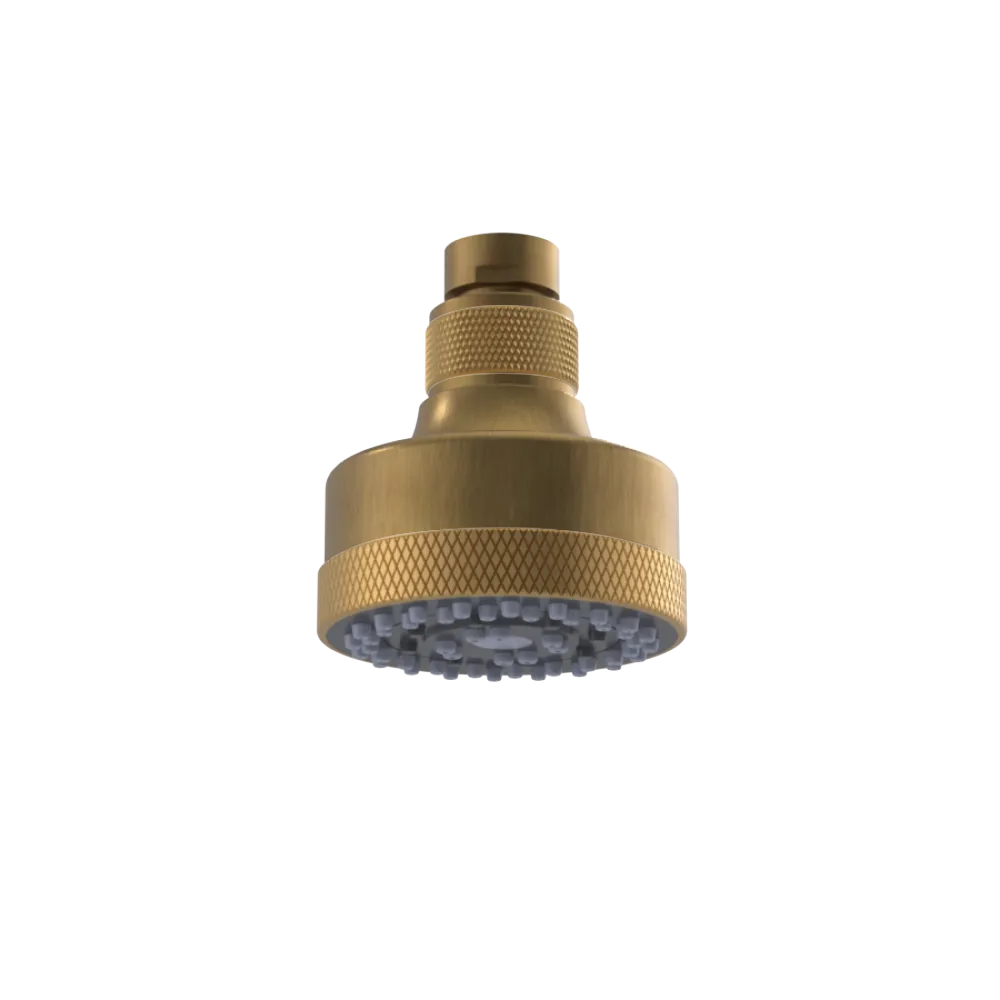 Rubinet 3 FUNCTION SHOWER HEAD Antique Brass Matt