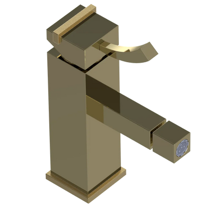 Rubinet Single Control Bidet Fitting (less drain) Natural Brass