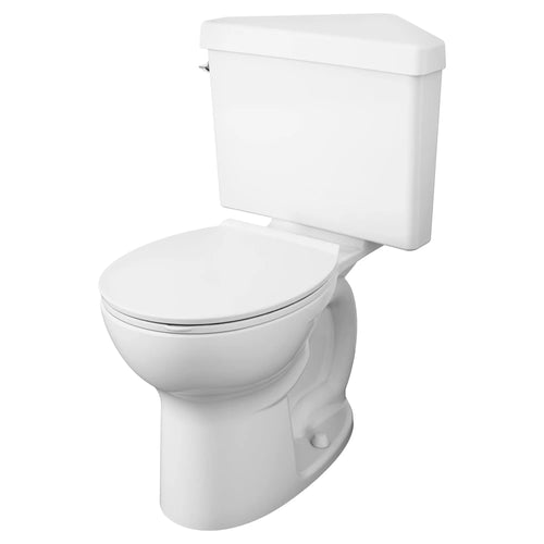 American Standard Triangle Cadet® PRO Two-Piece 1.28 gpf/4.8 Lpf Chair Height Round Front Toilet